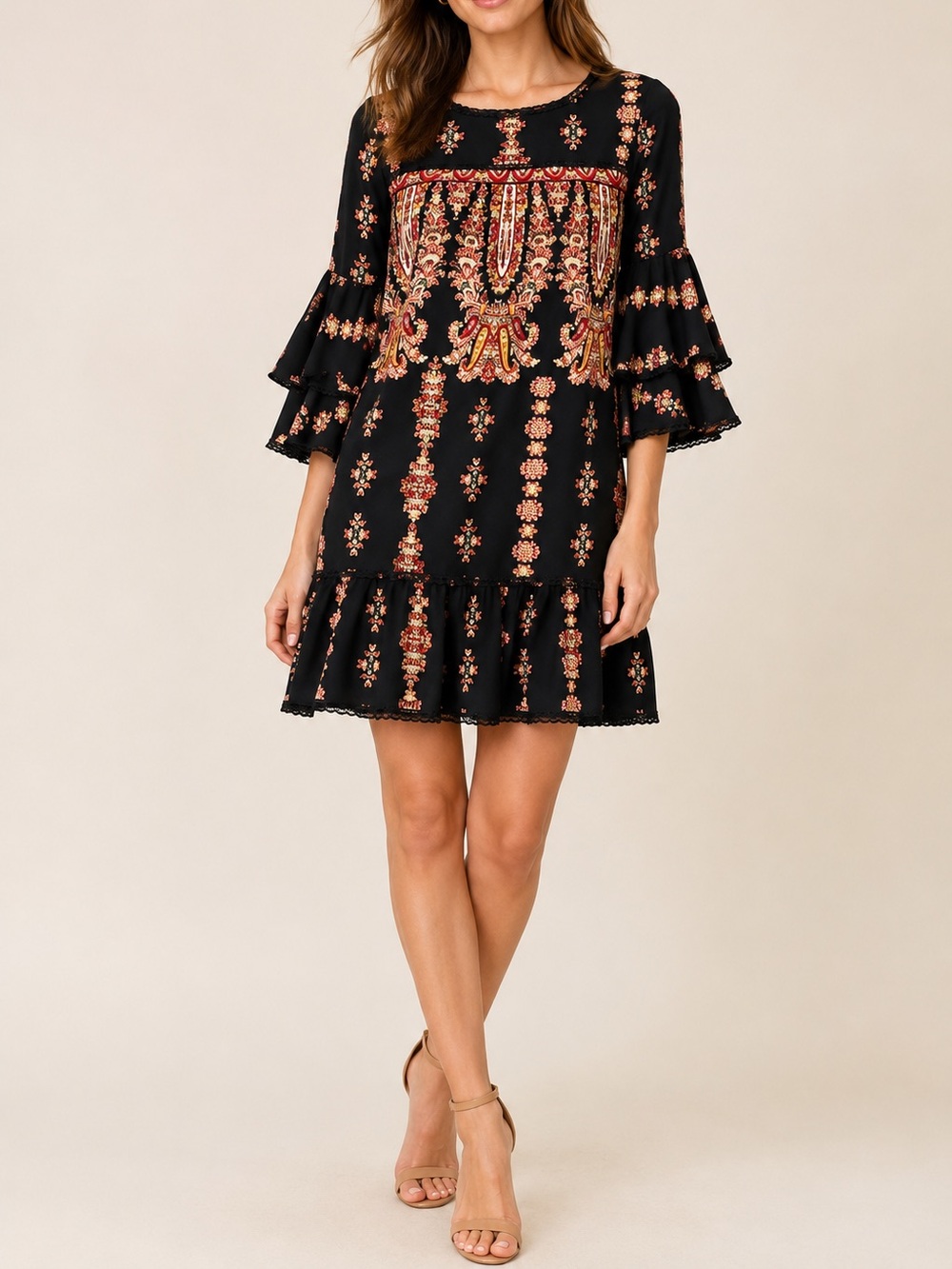 Lux II (Luxology) Bell Sleeve Dress Size 4